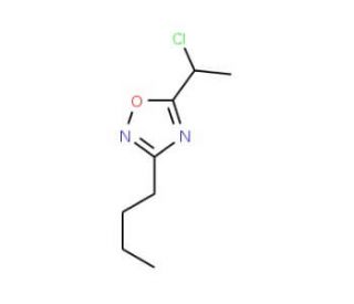 3-butyl-5-(1-chloroethyl)-1,2,4-oxadiazole - chemical structure image
