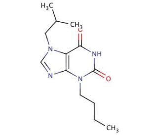 3-Butyl-7-isobutyl-3,7-dihydro-purine-2,6-dione - chemical structure image