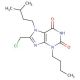 3-butyl-8-(chloromethyl)-7-(3-methylbutyl)-3,7-dihydro-1H-purine-2,6-dione - chemical structure image