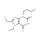3-butyl-8-(chloromethyl)-7-ethyl-3,7-dihydro-1H-purine-2,6-dione - chemical structure image