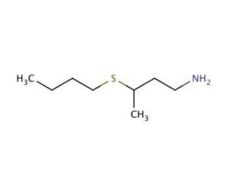 3-(Butylthio)butan-1-amine - chemical structure image