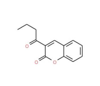 3-butyryl-2H-chromen-2-one (CAS 1846-73-7) - chemical structure image