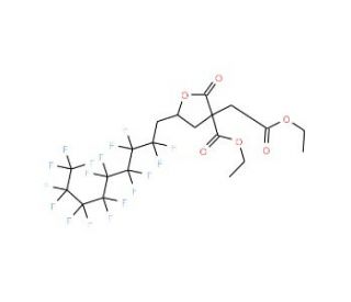 3-(Carbethoxy)-3-(methylcarbethoxy)-5-(1H,1H-perfluorononyl)- -butyrolactone (CAS 674786-75-5) - chemical structure image