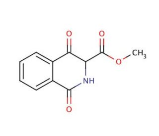 3-Carbomethoxy-1,2,3,4-tetrahydroisoquinoline-1,4-dione (CAS 91092-92-1) - chemical structure image