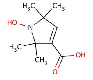 3-Carboxy-2,2,5,5-tetramethyl-3-pyrrolin-1-yloxy, Free Radical (CAS 2154-67-8) - chemical structure image