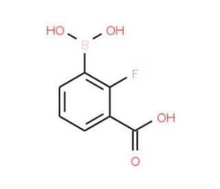 3-Carboxy-2-fluorophenylboronic acid (CAS 1072952-09-0) - chemical structure image