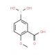 3-Carboxy-4-methoxyphenylboronic acid (CAS 913836-12-1) - chemical structure image