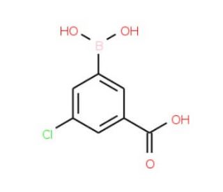 3-Carboxy-5-chlorophenylboronic acid (CAS 957061-05-1) - chemical structure image
