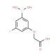 3-(Carboxymethoxy)-5-fluorophenylboronic acid (CAS 913835-56-0) - chemical structure image