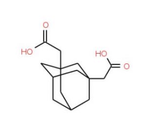 [3-(Carboxymethyl)-1-adamantyl]acetic acid (CAS 17768-28-4) - chemical structure image