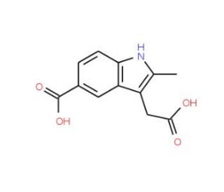 3-(Carboxymethyl)-2-methyl-1H-indole-5-carboxylic acid - chemical structure image