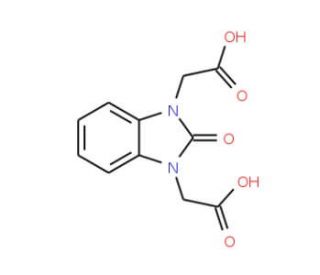 [3-(carboxymethyl)-2-oxo-2,3-dihydro-1H-benzimidazol-1-yl]acetic acid (CAS 1848-99-3) - chemical structure image