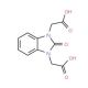 [3-(carboxymethyl)-2-oxo-2,3-dihydro-1H-benzimidazol-1-yl]acetic acid (CAS 1848-99-3) - chemical structure image