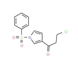3-Chloro-1-[1-(phenylsulfonyl)-1H-pyrrol-3-yl]-1-propanone - chemical structure image