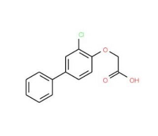 [(3-chloro-1,1&prime;-biphenyl-4-yl)oxy]acetic acid (CAS 20292-28-8) - chemical structure image