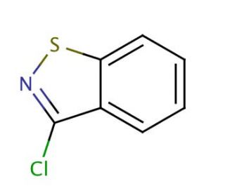 3-Chloro-1,2-benzisothiazole (CAS 7716-66-7) - chemical structure image