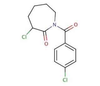 3-chloro-1-(4-chlorobenzoyl)azepan-2-one - chemical structure image