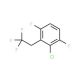 3-Chloro-1,4-difluoro-2-(2,2,2-trifluoroethyl)-benzene - chemical structure image