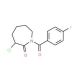 3-chloro-1-(4-fluorobenzoyl)azepan-2-one (CAS 356569-51-2) - chemical structure image