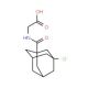 {[(3-chloro-1-adamantyl)carbonyl]amino}acetic acid - chemical structure image