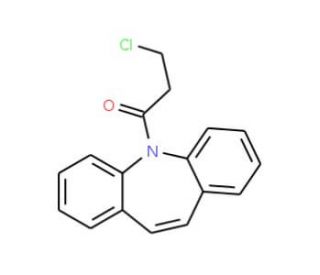 3-Chloro-1-dibenzo[b,f]azepin-5-yl-propan-1-one - chemical structure image