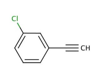 3-Chloro-1-ethynylbenzene (CAS 766-83-6) - chemical structure image
