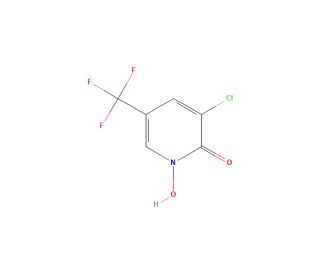 3-Chloro-1-hydroxy-5-(trifluoromethyl)pyridin-2(1H)-one (CAS 1823183-80-7) - chemical structure image