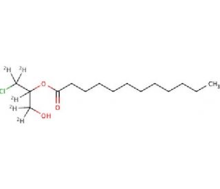 3-Chloro-1-hydroxypropyl-d5 Laurate - chemical structure image