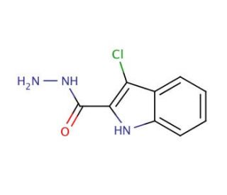 3-Chloro-1H-indole-2-carbohydrazide - chemical structure image