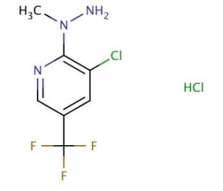 3-Chloro-2-(1-methylhydrazino)-5-(trifluoromethyl)pyridine hydrochloride - chemical structure image