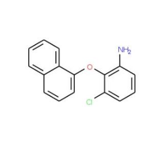 3-Chloro-2-(1-naphthyloxy)aniline - chemical structure image