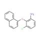 3-Chloro-2-(1-naphthyloxy)aniline - chemical structure image