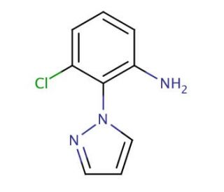 3-chloro-2-(1H-pyrazol-1-yl)aniline (CAS 926215-50-1) - chemical structure image
