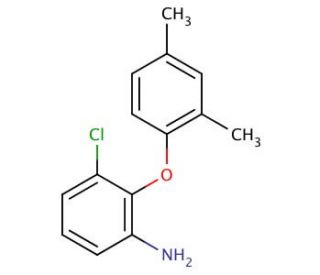 3-Chloro-2-(2,4-dimethylphenoxy)aniline - chemical structure image