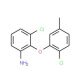 3-Chloro-2-(2-chloro-5-methylphenoxy)aniline - chemical structure image
