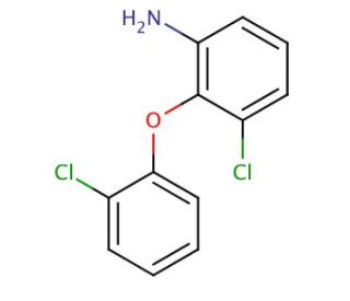 3-Chloro-2-(2-chlorophenoxy)aniline - chemical structure image