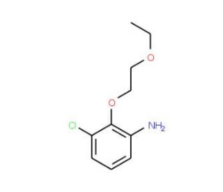 3-Chloro-2-(2-ethoxyethoxy)aniline - chemical structure image