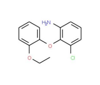 3-Chloro-2-(2-ethoxyphenoxy)aniline - chemical structure image