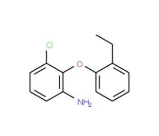 3-Chloro-2-(2-ethylphenoxy)aniline - chemical structure image