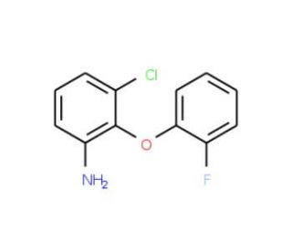 3-Chloro-2-(2-fluorophenoxy)aniline - chemical structure image