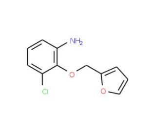 3-Chloro-2-(2-furylmethoxy)aniline - chemical structure image