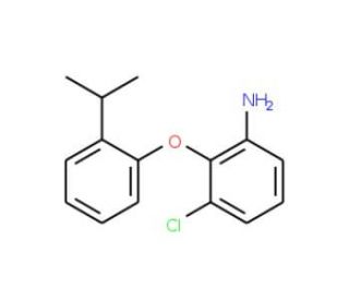 3-Chloro-2-(2-isopropylphenoxy)aniline - chemical structure image