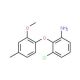 3-Chloro-2-(2-methoxy-4-methylphenoxy)aniline - chemical structure image