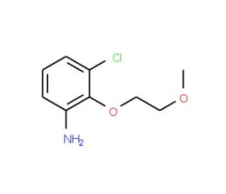 3-Chloro-2-(2-methoxy-ethoxy)-phenylamine - chemical structure image