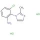 3-chloro-2-(2-methyl-1H-imidazol-1-yl)aniline dihydrochloride - chemical structure image