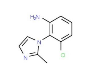 3-Chloro-2-(2-methyl-imidazol-1-yl)-phenylamine - chemical structure image