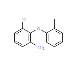 3-Chloro-2-(2-methylphenoxy)aniline - chemical structure image