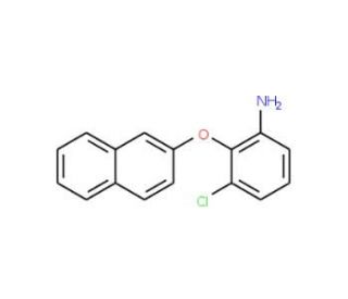 3-Chloro-2-(2-naphthyloxy)aniline - chemical structure image