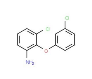 3-Chloro-2-(3-chlorophenoxy)aniline - chemical structure image