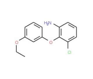 3-Chloro-2-(3-ethoxyphenoxy)aniline - chemical structure image